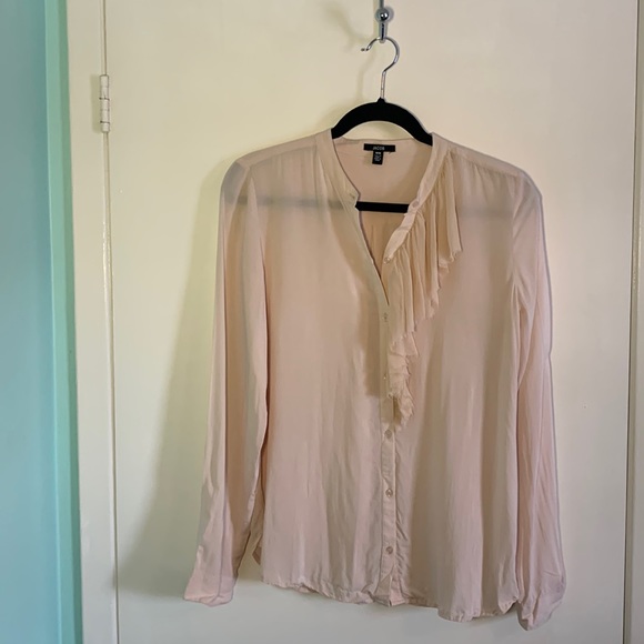 Like new - blush light weight blouse with front detail - Picture 1 of 4
